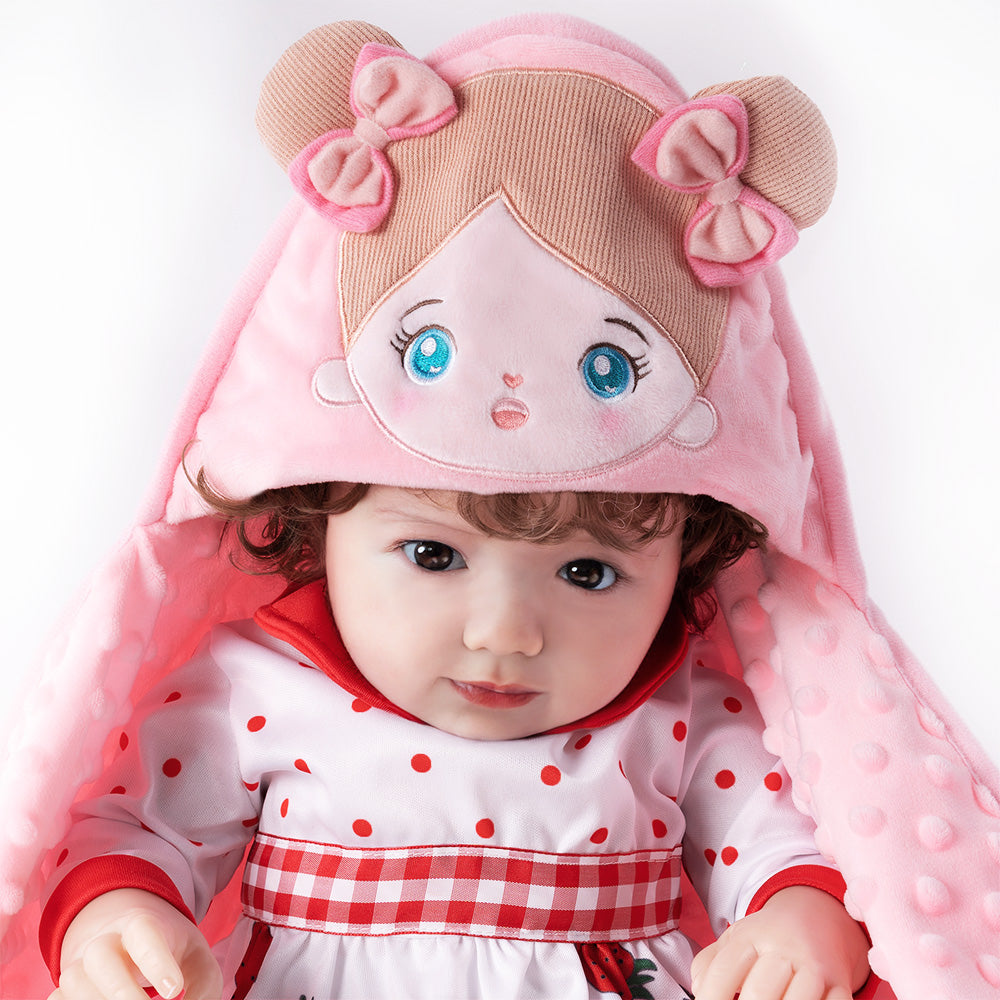 Personalisierte Ultraweiche Babydecke für Babys mit Blaue Augen