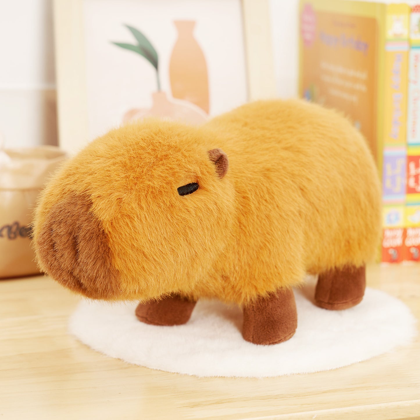 22 cm süßes Mini-Capybara-Plüschtier, Capybara-Spielzeug für Kinder