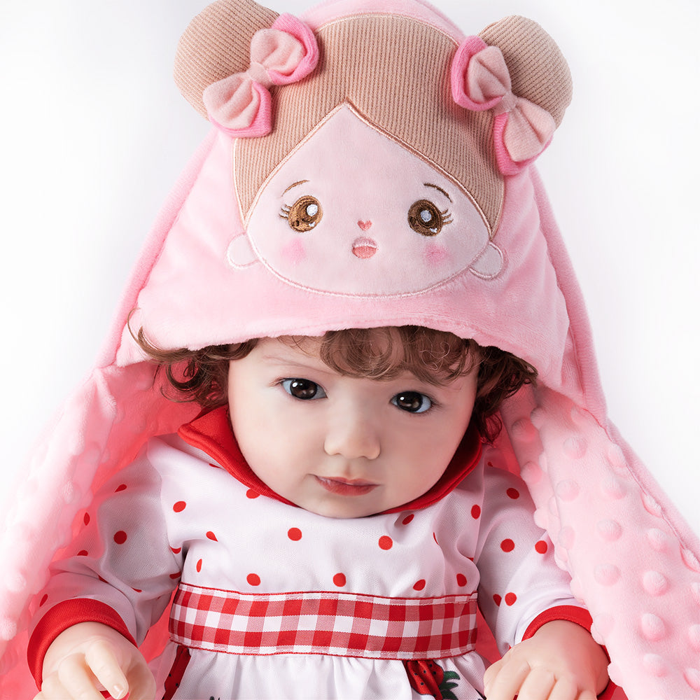 Personalisierte Ultraweiche Babydecke für Babys mit Heller Hautton