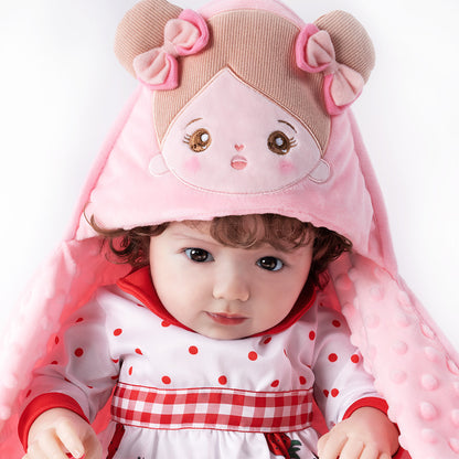 Personalisierte Ultraweiche Babydecke für Babys mit Heller Hautton