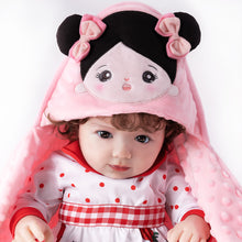 Laden Sie das Bild in den Galerie-Viewer, Personalisierte Ultraweiche Babydecke für Babys mit Schwarzen Haaren