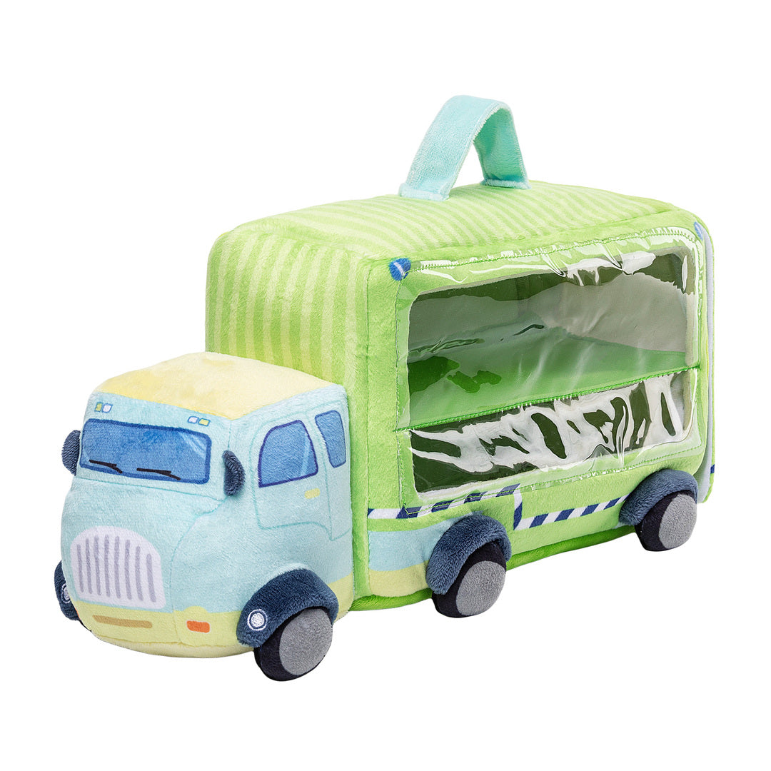 Personalisiertes sensorisches Spielzeug-Set „Babys erster Truck“