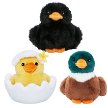 Laden Sie das Bild in den Galerie-Viewer, Entenfamilie, Entennest-Plüschtier mit 4 Baby-Enten im Inneren