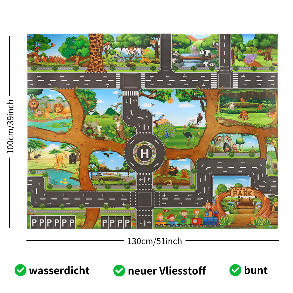 Personalisierte Spielset zum Ersten Plüschspielzeug der Lustiges Zoo-Set