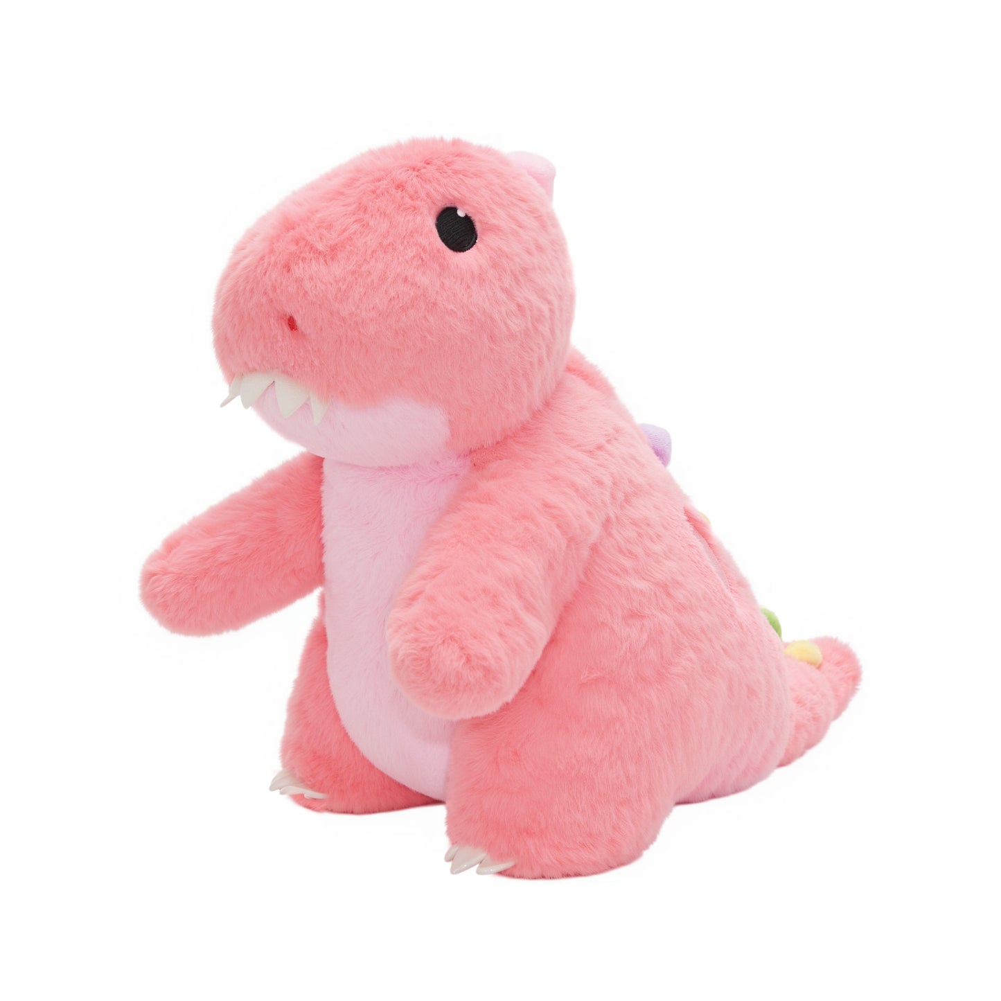 Rosa T-Rex Plüsch-Dinosaurier mit Babys und Umhängeband