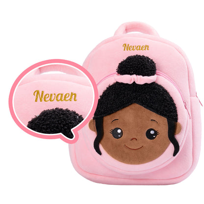 Personalisierter weicher Plüschrucksack mit Namen – 25 Stile