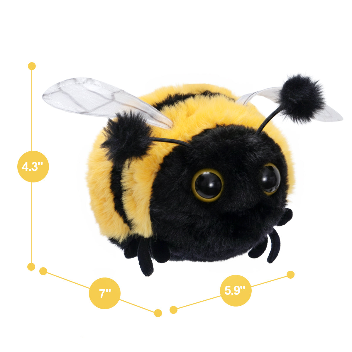 Plüschtier Hummel aus weichem Fell