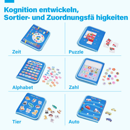 Personalisiertes Auto-Beschäftigungsbrett Montessori-Spielzeug
