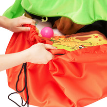 Laden Sie das Bild in den Galerie-Viewer, Spielzeug-Aufbewahrungstasche in Froschform mit heraushängender Zunge, Spielmatte