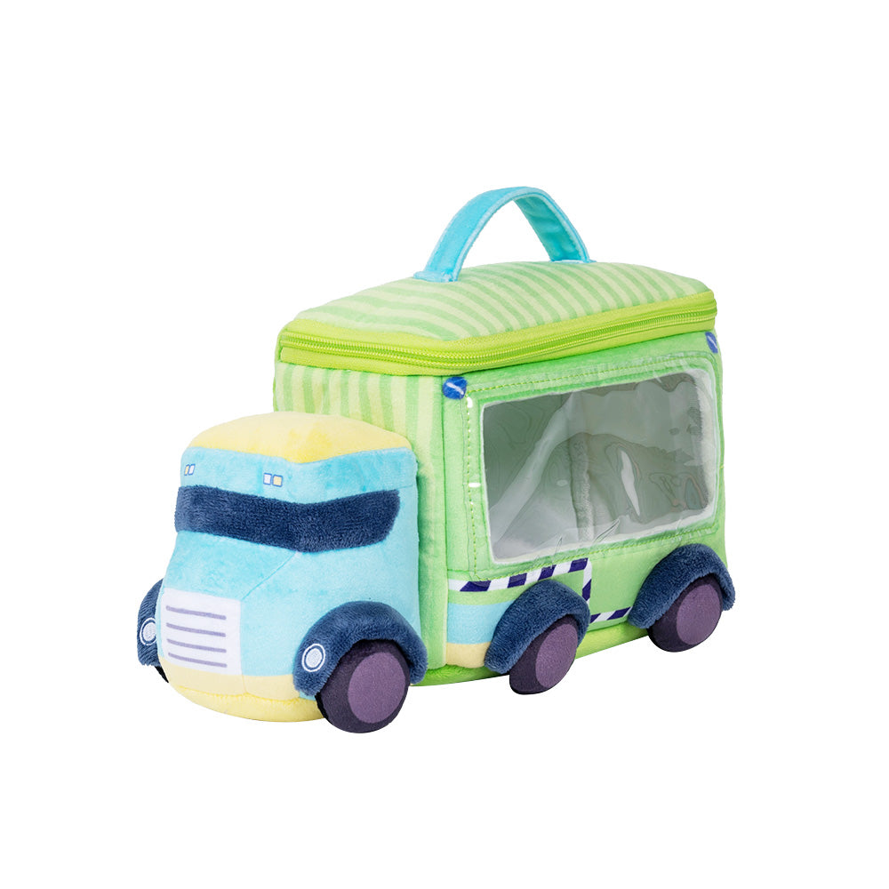 Personalisiertes sensorisches Spielzeug-Set „Babys erster Truck“