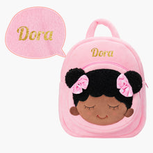 Laden Sie das Bild in den Galerie-Viewer, Personalisierter weicher Plüschrucksack mit Namen – 25 Stile