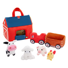 Laden Sie das Bild in den Galerie-Viewer, Baby&#39;s First Animal Farm Personalisiertes Plüschspielzeug-Set