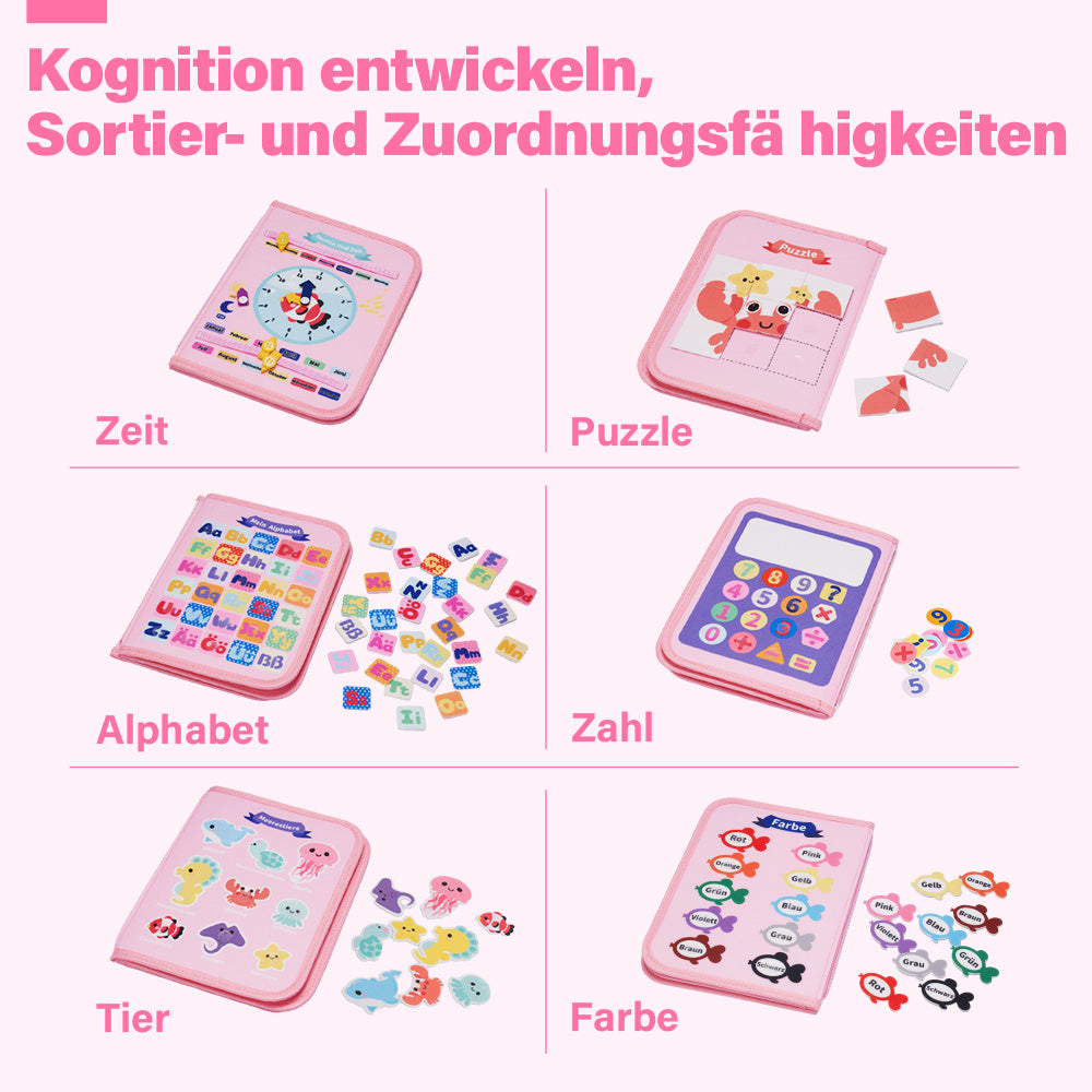 Personalisiertes Meerjungfrau-Beschäftigungsbrett Montessori-Spielzeug