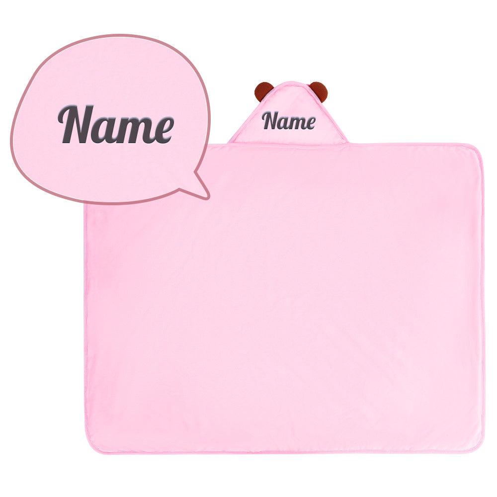 Personalisierte Ultraweiche Babydecke für Babys mit Brauner Hautton
