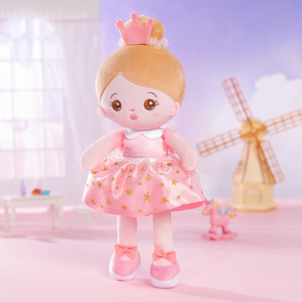 Personalisierte Plüschpuppen mit Offenen Augen der Rosa Prinzessin