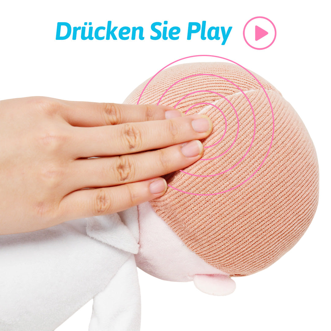 Schlafende Kuschel Babypuppe mit beruhigenden Geräuschen