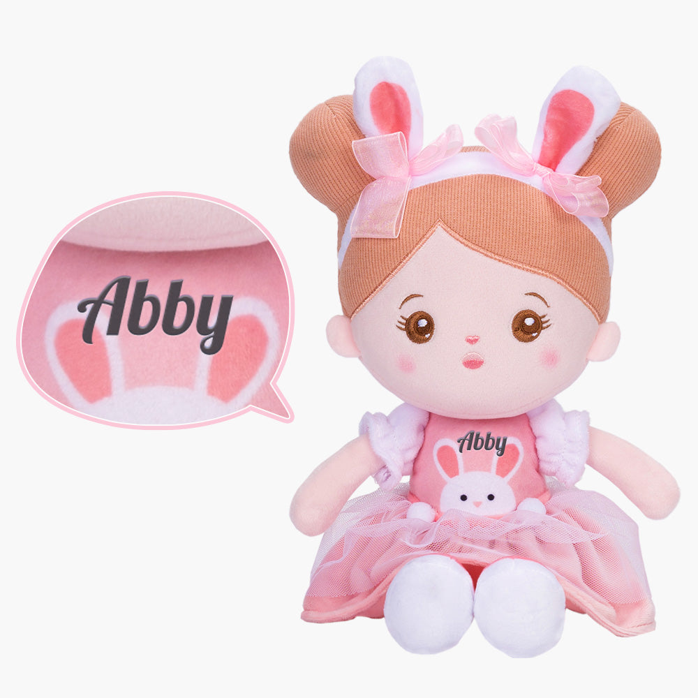 Personalisierte Puppe und Babybett-Accessoires mit Namen