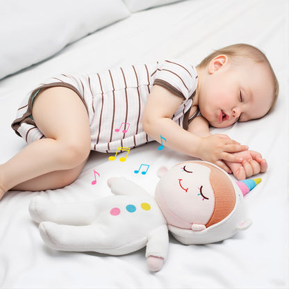 Schlafende Kuschel Babypuppe mit beruhigenden Geräuschen