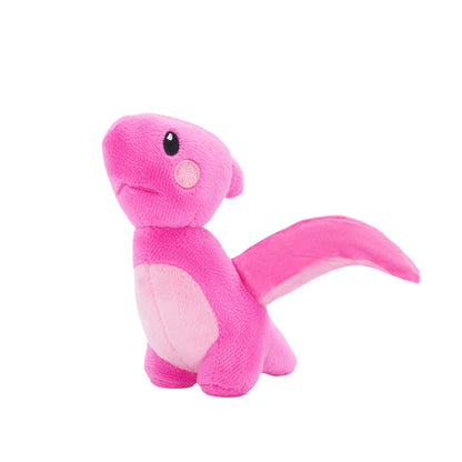 Rosa T-Rex Plüsch-Dinosaurier mit Babys und Umhängeband
