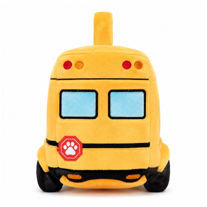 Personalisierbares Plüsch-Schulbus-Spielset mit Golden-Retriever-Welpen (5-teiliges Set)
