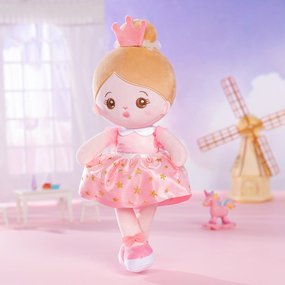 Personalisierte Plüschpuppen mit Offenen Augen der Rosa Prinzessin