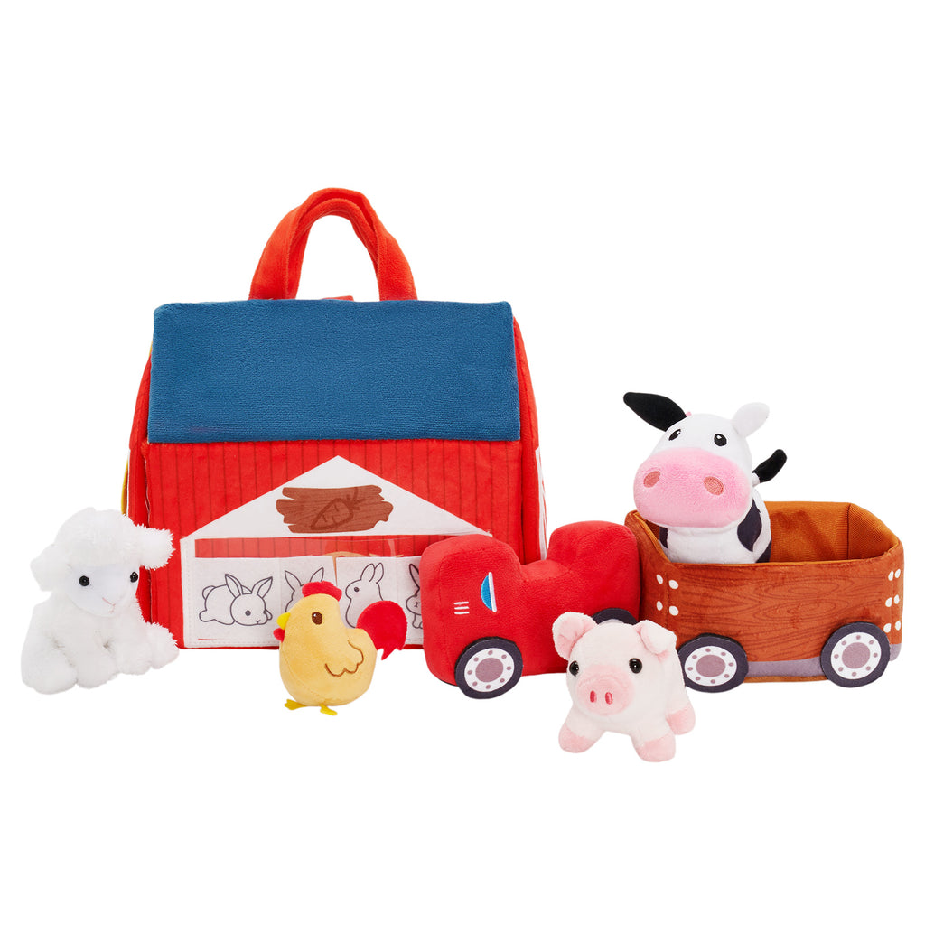 Baby's First Animal Farm Personalisiertes Plüschspielzeug-Set