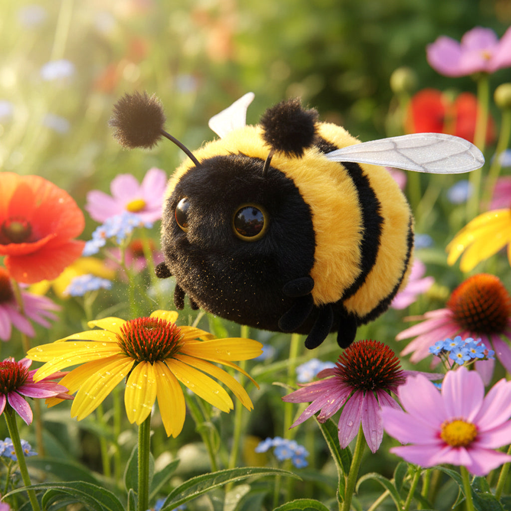 Plüschtier Hummel aus weichem Fell