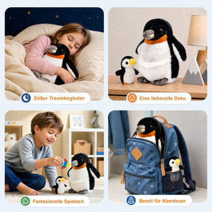 Pinguin-Set Mama & Baby (2-in-1 Kuschelfreunde)