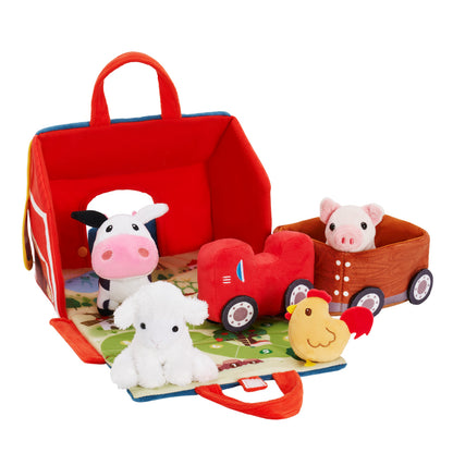 Baby's First Animal Farm Personalisiertes Plüschspielzeug-Set