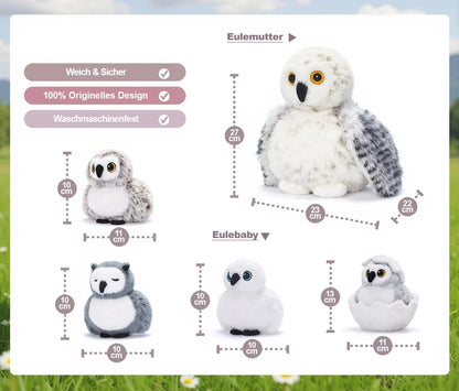 Tierfamilien-Plüschspielzeug-Set – Tiermutter und Tierbabys