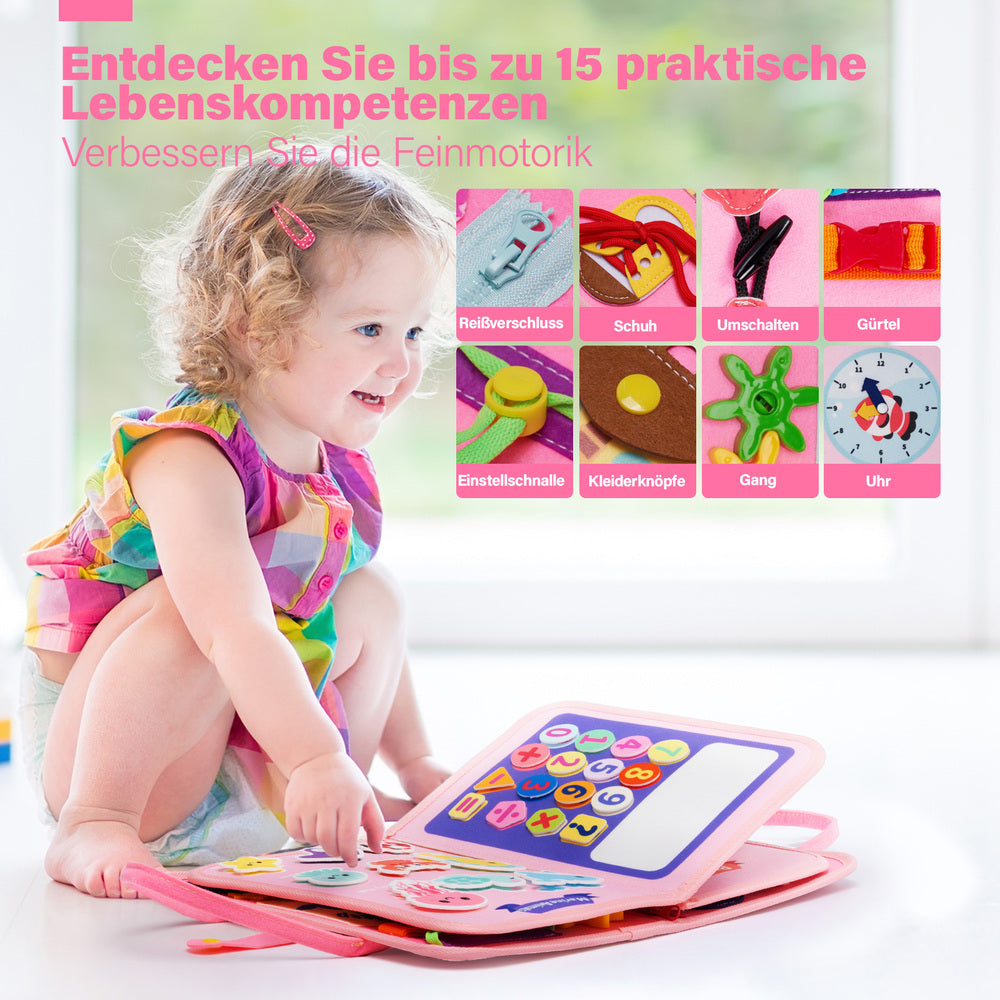 Personalisiertes Meerjungfrau-Beschäftigungsbrett Montessori-Spielzeug