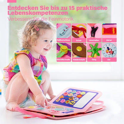 Personalisiertes Meerjungfrau-Beschäftigungsbrett Montessori-Spielzeug
