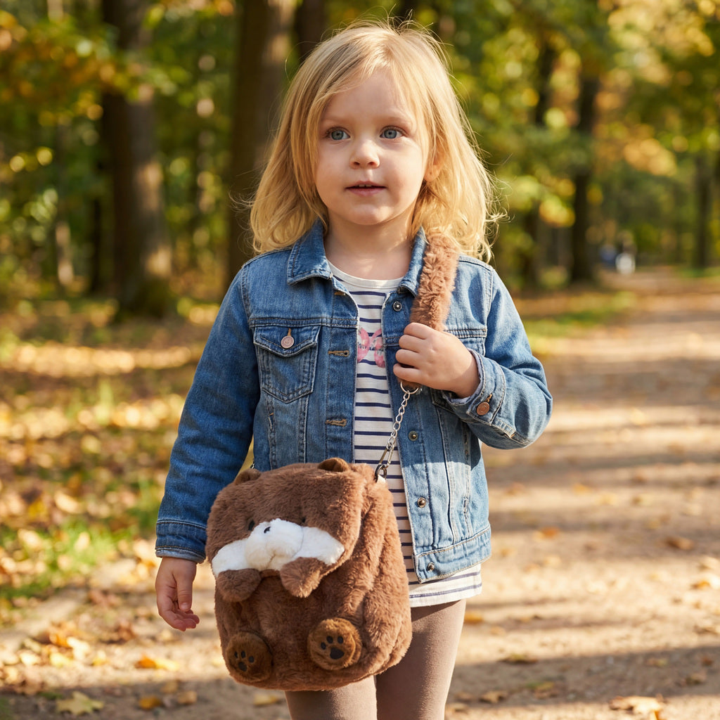 Kawaii Seeotter-Weichtasche, wandelbarer Rucksack in Schultertasche