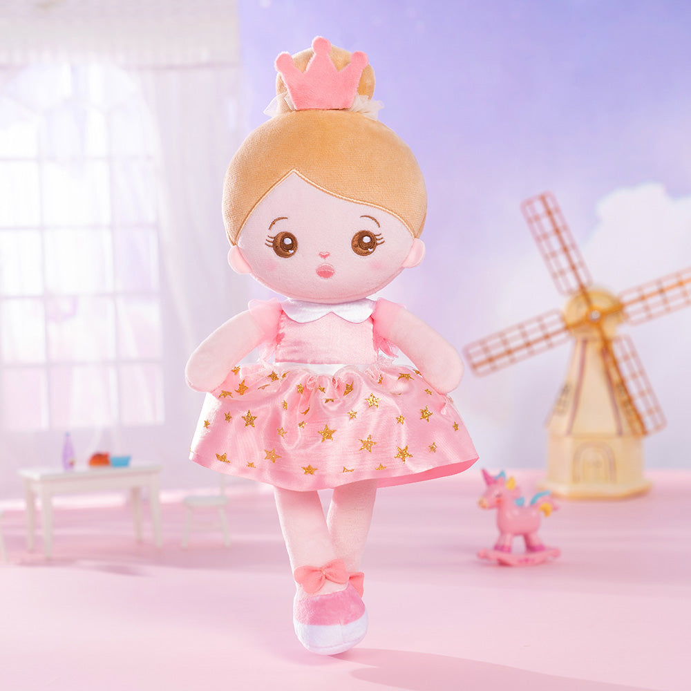 Personalisierte Plüschpuppen mit Offenen Augen der Rosa Prinzessin