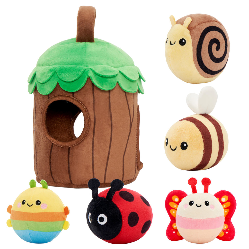 Mein erstes Baumhaus-Spielset | Weiches Sinnespielzeug für Babys ab 6 Monaten