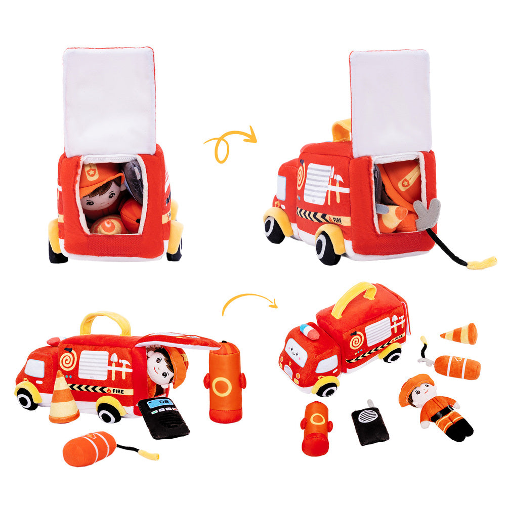 Personalisiertes sensorisches Spielzeug-Set „Babys erster Truck“