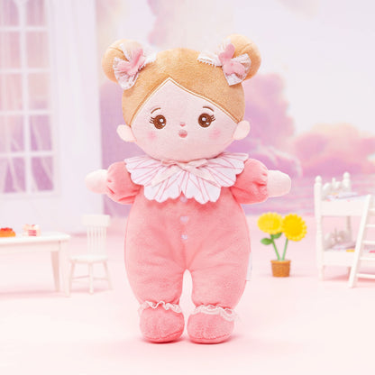 Mini Rosa Personalisierte Plüschpuppen mit Offenen Augen & Geschenkset