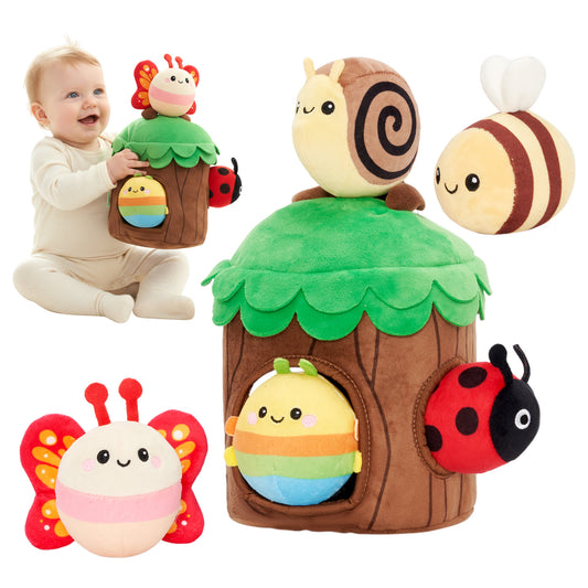 Mein erstes Baumhaus-Spielset | Weiches Sinnespielzeug für Babys ab 6 Monaten
