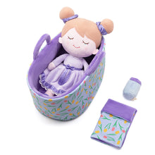 Laden Sie das Bild in den Galerie-Viewer, Personalisierte Puppe und Babybett-Accessoires mit Namen