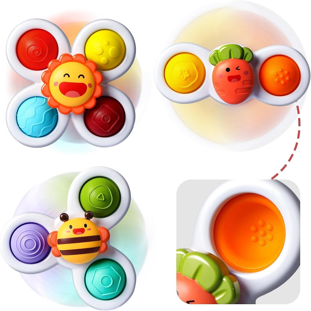 Pop-up-Saugnapf-Spinner Sensorisches Spielzeug