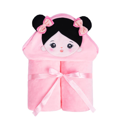 Personalisierte Puppe und 89 cm große, weiche Babydecke (Set)