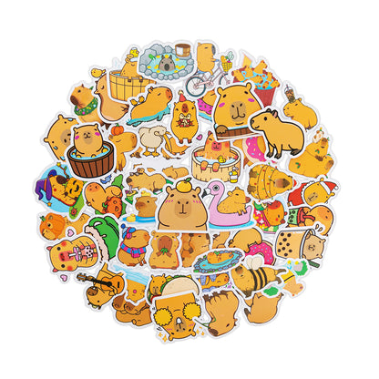 Plüschspielzeug der Capybara-Familie mit 4 Babys Geschenkset für Kleinkinder
