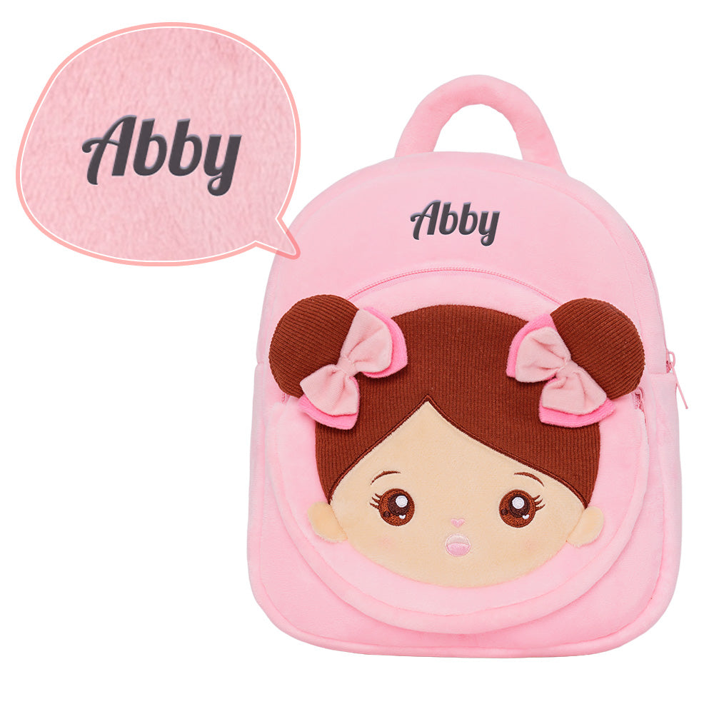 Personalisierter weicher Plüschrucksack mit Namen – 25 Stile