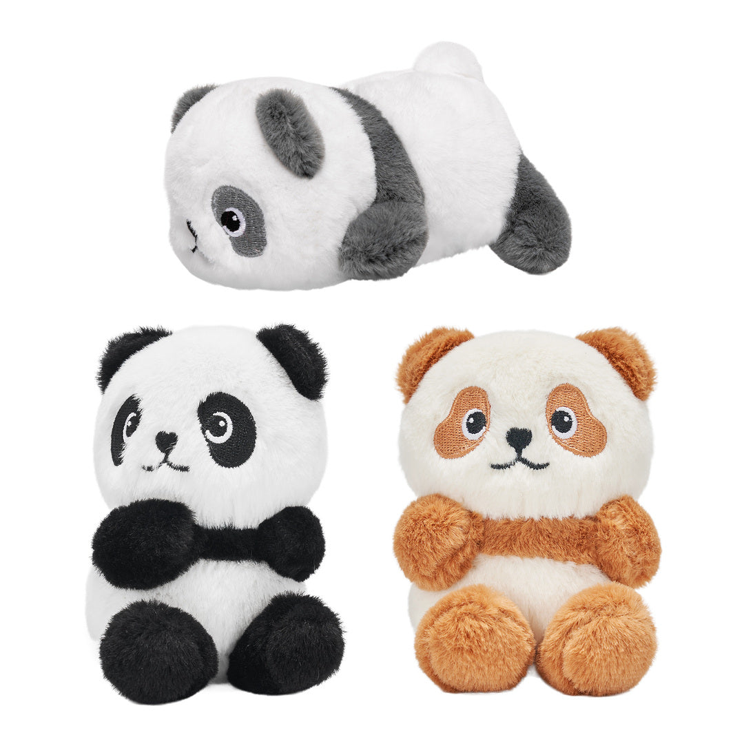 Panda-Tierfamilie-Plüschspielzeug-Set