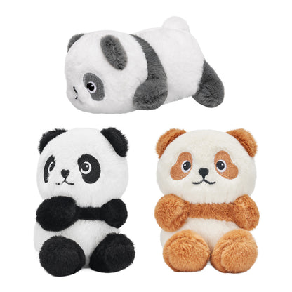 Panda-Tierfamilie-Plüschspielzeug-Set