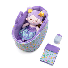 Laden Sie das Bild in den Galerie-Viewer, Personalisierte Puppe und Babybett-Accessoires mit Namen