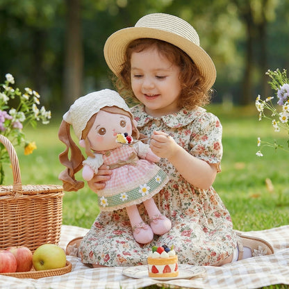 Personalisierte Plüsch-Babypuppe im Landhausstil