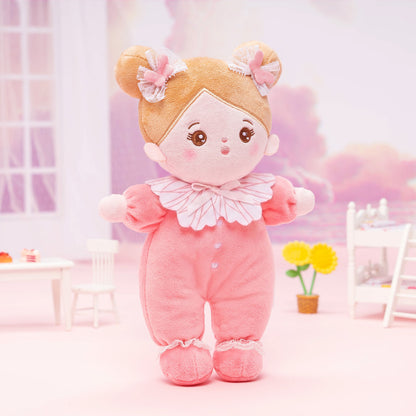 Mini Rosa Personalisierte Plüschpuppen mit Offenen Augen