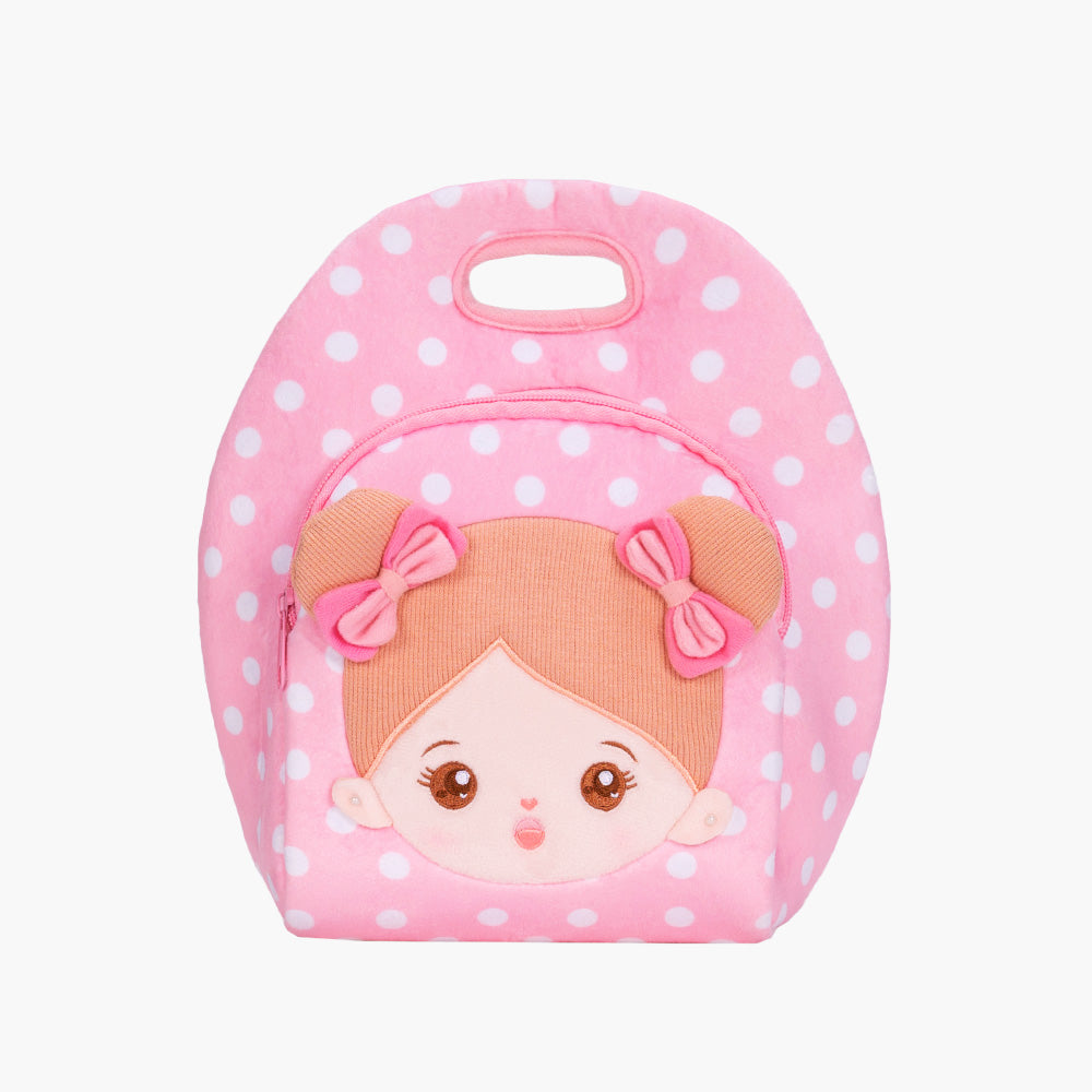 Rosa Plüsch Lunchtasche