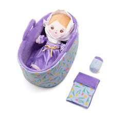 Laden Sie das Bild in den Galerie-Viewer, Personalisierte Puppe und Babybett-Accessoires mit Namen